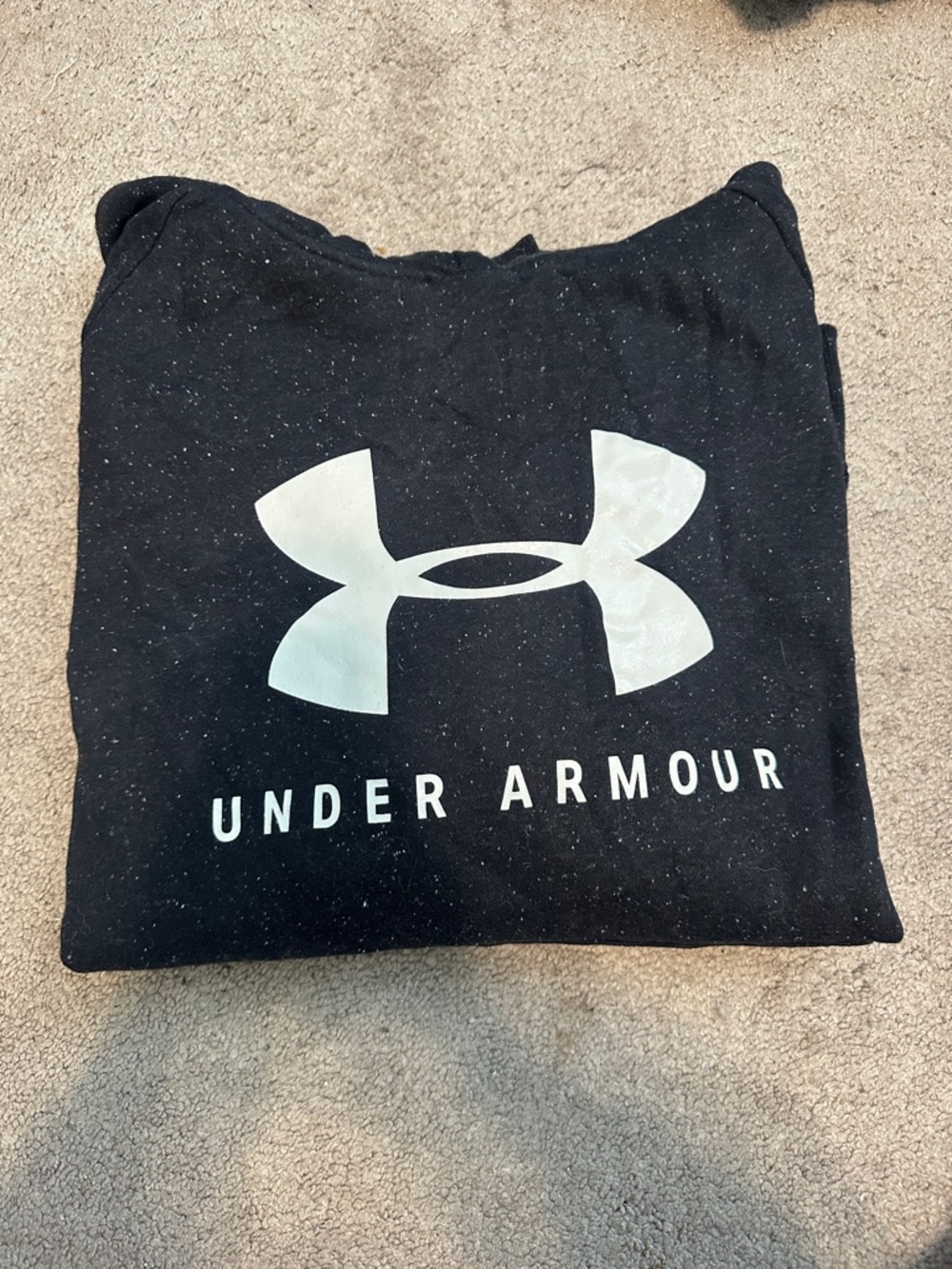 Under Armour Black Sweatshirt with White Logo
